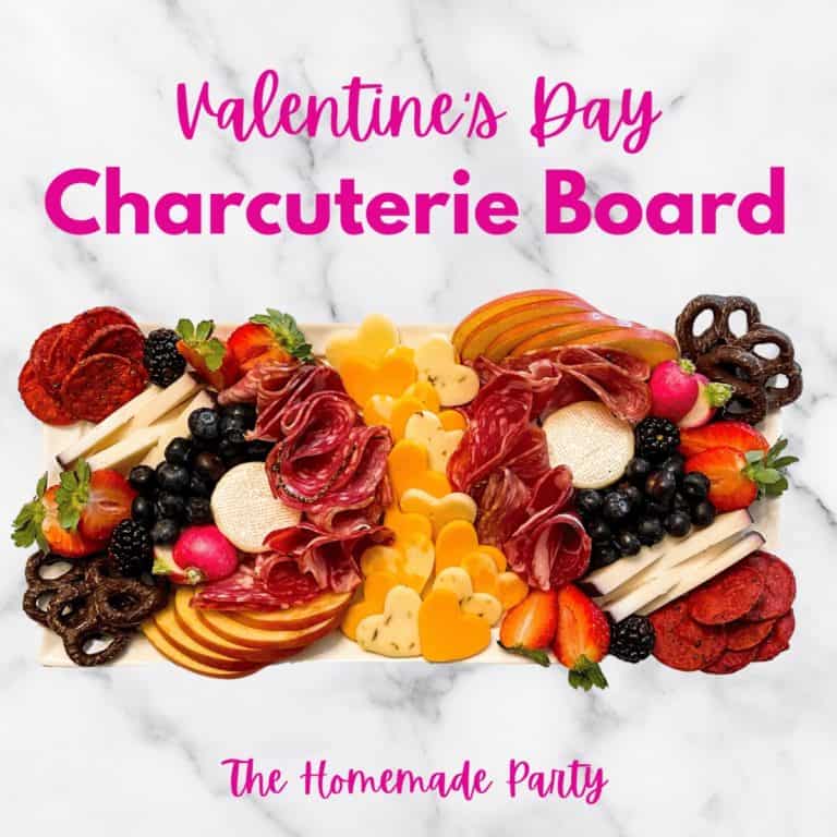meat, cheese and fruit on platter