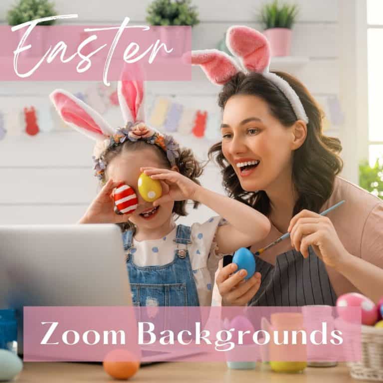 mom and daughter with bunny ear handbands