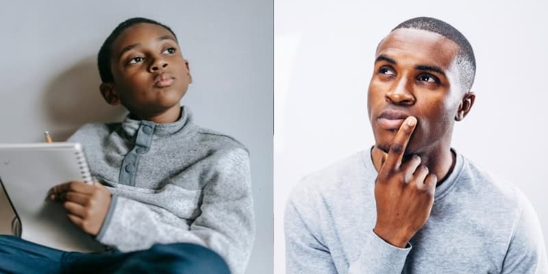 boy now and 10 years from now