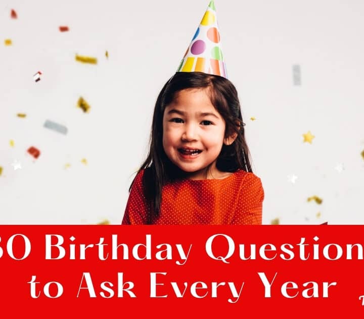 girl with birthday party hat